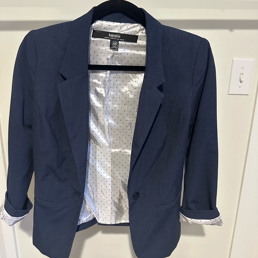Women’s lightweight navy blue blazer, XS